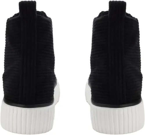 Miniatura 9 de PepStep Women's Fashion Platform High Top Sneakers, Cute Corduroy or Faux Lamb's Fur UpperMemory Foam Insole,Trendy Slim Shoe Lace