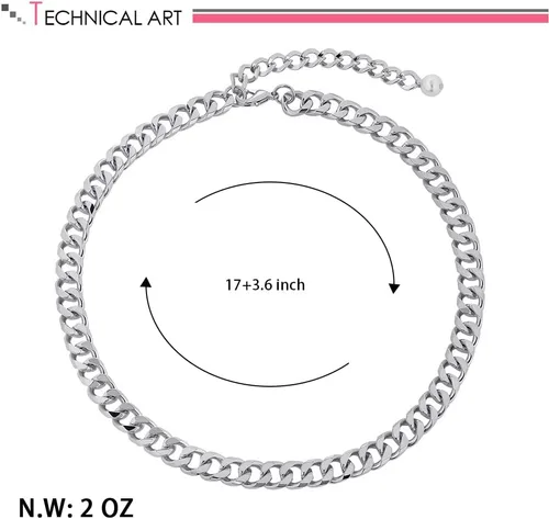 Miniatura 4 de LILIE&WHITE Collar de cadena de oro para mujer, cadena de serpiente, collar de espiga de oro, gargantilla de oro, collares de moda, regalo