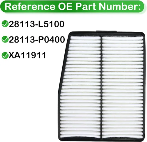 Miniatura 2 de Filtro de aire de motor 28113-L5100 compatible con Hyundai Sonata 2020-2023 Hyundai Santa Fe 2021-2023 Hyundai Tucson 2021-2023 Kia Sorento 2023 Kia