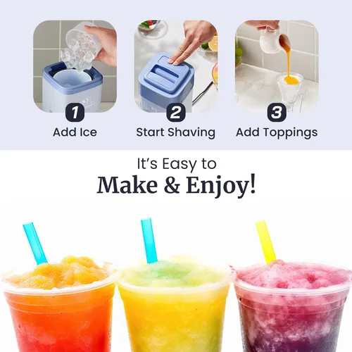 Miniatura 5 de Elite Gourmet Máquina de Conos de Nieve y Hielo Raspado, ESI2215P, Granizados Refrescantes, Margaritas, Bebidas Boba, Cono de Nieve y Soporte