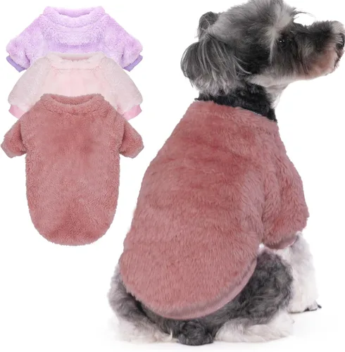 Miniatura 14 de Suéteres para perros, ropa, abrigo para perros pequeños, niño o niña, gato, cachorro, abrigo, sudaderas suaves, cálidas y esponjosas, chaqueta
