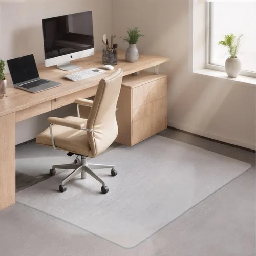 SUPER DEAL Tapete de oficina mejorado de 46 x 60 pulgadas, tapete de oficina resistente para suelo de madera dura, 1 paquete
