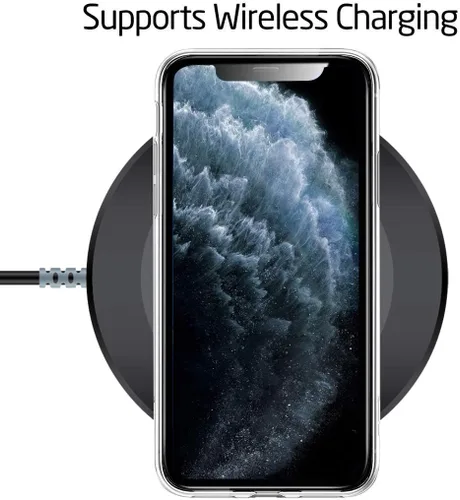 Miniatura 8 de Unov Funda compatible con iPhone 11 Pro, transparente, con diseño delgado, protector suave de TPU a prueba de golpes, patrón de flores en relieve