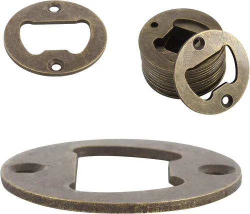 Miniatura 3 de Paquete de 100 piezas de acero inoxidable para abridor de botellas, kit de piezas de hardware montadas en la pared, kit de bricolaje con 200