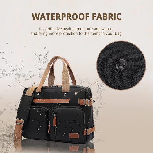 Miniatura 4 de MOLNIA Mochila para laptop de 15.6 pulgadas para hombres y mujeres, maletines 3 en 1 para hombres, bolsa de mensajero, bolsa para computadora