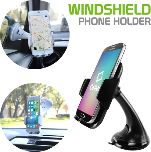 Miniatura 2 de Cellet Soporte de teléfono para parabrisas de automóvil, soporte para teléfono compatible con iPhone y teléfonos inteligentes Android