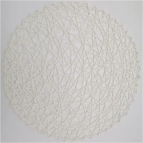 Miniatura 18 de Manteles individuales de tamaño grande de 14.9 pulgadas Tapete creativo redondo trenzado Tapete de estilo bohemio para mesa de cocina, Beige