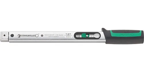 Miniatura 6 de Stahlwille Llave dinamométrica 730, tamaño 2, 4-20Nm, inserto de 0.354x0.472 in, 7.047 in de largo, con portaherramientas para herramientas