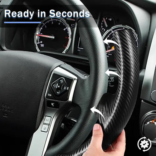 Miniatura 5 de Funda para volante de Toyota, funda de volante para Tacoma (2012-2023) 4Runner (2010-2024) Tundra (2014-2021) Sequoia (2014-2022) Accesorios