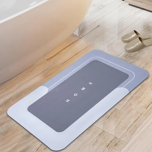 Miniatura 22 de Housego Tapete mágico de baño absorbente, alfombra de secado rápido, tapete mágico de baño antideslizante, alfombra de piso con respaldo de goma