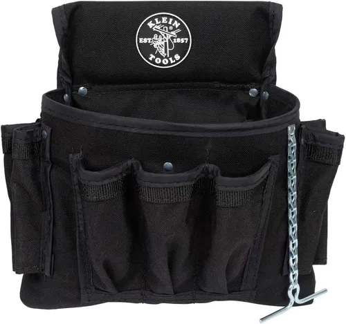 Miniatura 7 de Klein Tools Bolsa de herramientas 5719, PowerLine Series Utility Pouch se adapta a cinturones de herramientas de hasta 2.5 pulgadas, costuras