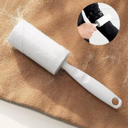Miniatura 5 de Rodillos de pelusa para pelo de mascotas extra pegajosos, 400 hojas de gran valor, removedor de pelo de ropa, removedor de pelo de perros y gatos