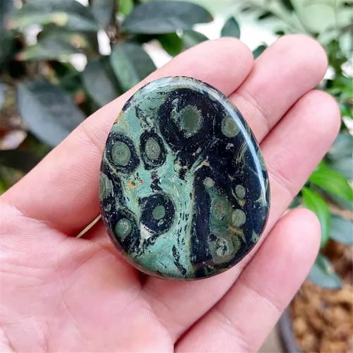 Miniatura 2 de Fekuar Piedra de cristal de jaspe kambaba natural, piedra de preocupación para el pulgar, tallada a mano, piedras de bolsillo de lágrima de cristal