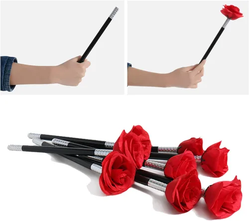 Miniatura 2 de VANTIYAUS Se adhieren a la rosa+flor Trucos de magia Flores que aparecen de cerca de la etapa de la calle, accesorios mágicos fáciles de espectáculo