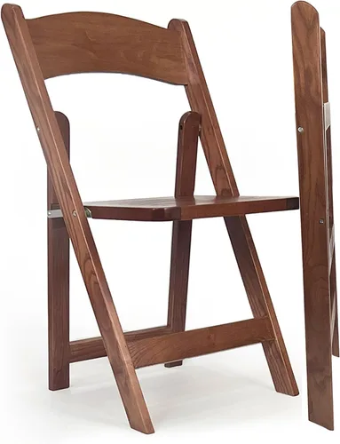 Miniatura 17 de Silla plegable de madera con asiento acolchado, asientos comerciales apilables para eventos en interiores y exteriores, fiestas, bodas, banquetes