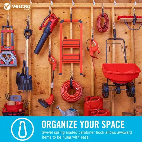 Miniatura 2 de VELCRO Brand Correa Fácil de Colgar Almacenamiento Resistente para Exteriores de Cables de Extensión, Cables, Herramientas, Bicicletas