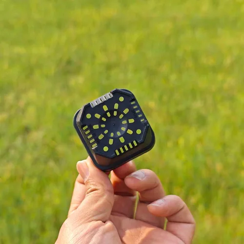 Miniatura 2 de Paquete de 200 macetas cuadradas de plástico negro de 1.95 pulgadas para vivero y plántulas, mini maceta de trasplante con orificio de drenaje