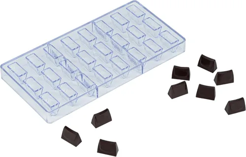 Miniatura 16 de Restaurantware Pastry Tek - Moldes de postre de 10.8 x 5.3 pulgadas, 10 moldes de cilindro rígido para chocolate, 24 cavidades, aptos