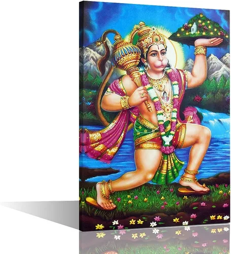 Miniatura 26 de TUMOVO Lord Ganesha - Decoración de pared Ganapati de Deidad india, cuadros impresos en lienzo, pósteres de pintura hinduismo cultural hindú