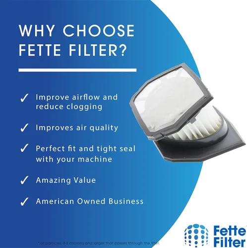 Miniatura 3 de Fette Filter - Juego de filtros de vacío Hepa prémium compatibles con RYOBI 18V ONE+ Aspiradora compacta inalámbrica sin escobillas modelo P724