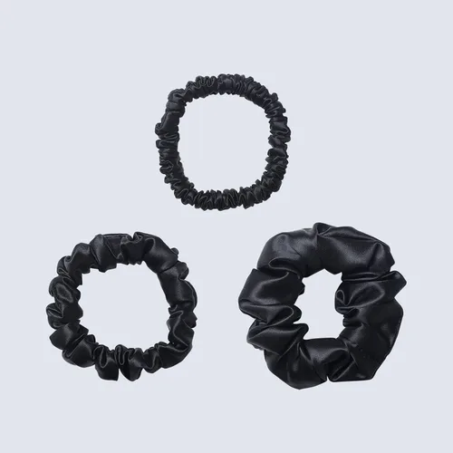 Miniatura 11 de ZIMASILK Coleteros para el cabello 100% seda de morera, 19 Momme elásticos de seda para mujeres y niñas, suaves sin tirones