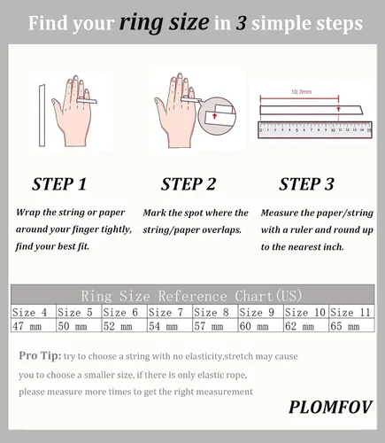 Miniatura 4 de PLOMFOV Gold Rings for Women Non Tarnish Gold Plated Stackable Rings Wedding Bands Eternity Dainty 14K Gold Ring Thin Simple Trendy Thumb Stacking