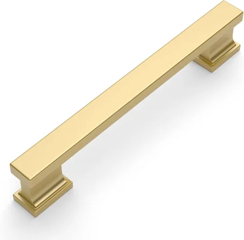 Miniatura 43 de Amerdeco - Paquete de 6 perillas en negro mate para gabinete, un solo orificio de 1.46 pulgadas, manijas para armarios, tiradores rectangulares