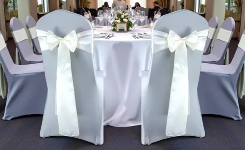 Miniatura 237 de mds - Lote de 10 lazos de satén para sillas de boda y eventos, para decoración de fiestas, 30 colores, Satin, 10 Verde oliva