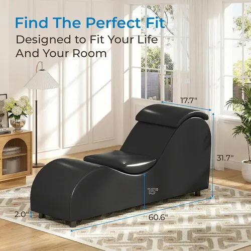 Miniatura 2 de Mjkone Elegante silla de yoga de 61 pulgadas para adultos, estiramiento, ejercicio, relajante, versátil para interiores con cojín de cabeza