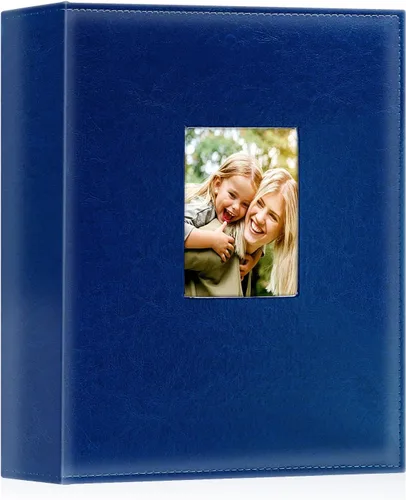 Miniatura 27 de Ywlake Álbum de fotos de 4 x 6 pulgadas, 1000 bolsillos, capacidad extragrande, para fotos familiares y de boda, capacidad para 1000 fotos Gris