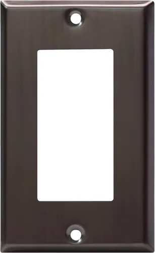 Miniatura 12 de ENERLITES Placa decorativa de pared metálica para interruptor o tomacorriente, cubierta de tomacorriente de acero inoxidable, resistente a
