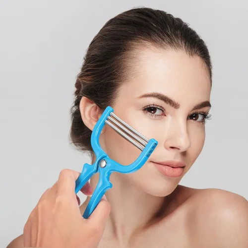 Miniatura 7 de Manual Facial Hair Removal Tool 3pcs Portable Coil Epilator for Women Lip and Eyebrow Hair Removal Facial Care Supplies