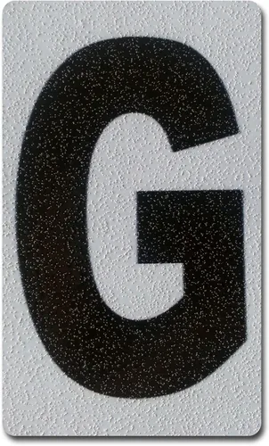 Miniatura 15 de Despegar y pegar individuales, números y letras de aluminio reflectantes, se adhiere al hormigón, madera, metal, azulejos, ladrillo, vidrio