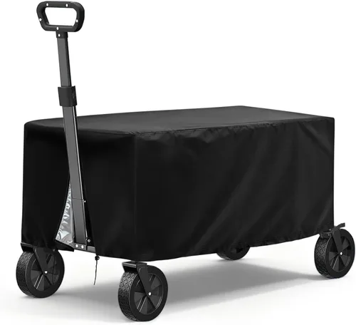 TheElves Funda Plegable para Carro, Fundas para Carro de Jardín al Aire Libre, Fundas Resistente, Impermeable, a Prueba de Viento y Polvo,
