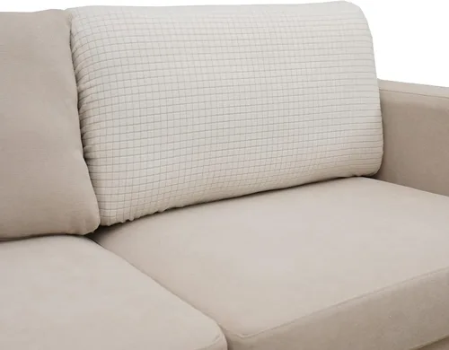 Miniatura 15 de Eismodra - Funda de sofá modular y en forma de L, funda para chaise longue, funda elástica mágica para sofá de 3 cojines en forma de L, funda