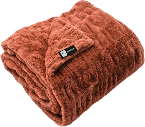 Miniatura 14 de Minky Designs Manta Minky Gris Ceniza – Manta de Tiro de Piel Sintética Ultra Suave para Sofá, Cama y Hogar – Esponjosa, Cálida y Lujosa – Colección