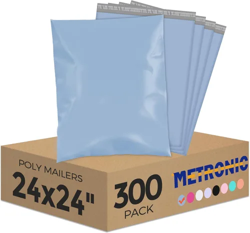 Miniatura 20 de Metronic 100 unidades de sobres de polietileno de 24 x 24 pulgadas, bolsas de envío grandes para ropa, bolsas de correo adhesivas fuertes