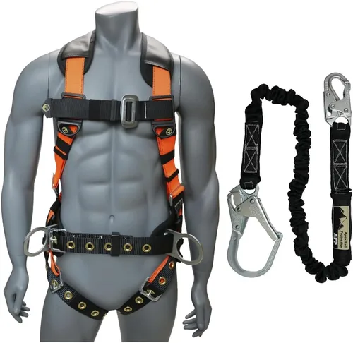 Miniatura 8 de Kit de arnés de protección contra caídas cómodo AFP Demon – Arnés de seguridad de cuerpo completo OSHA/ANSI PPE para trabajo de construcción