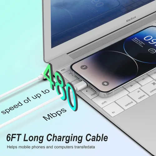 Miniatura 5 de Cargador para iPhone, paquete de 2 bloques de carga rápida USB C de 20 W con 2 cables USB-C a C de 6 pies para iPhone 17 16 15 Plus/Pro/Pro Max/iPad