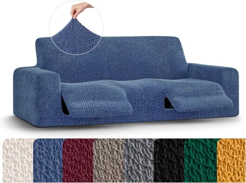 Miniatura 11 de PAULATO BY GA.I.CO. Funda reclinable – Funda de ajuste suave – Protector elástico de muebles reclinables de 1 pieza – Tela de terciopelo lavable a