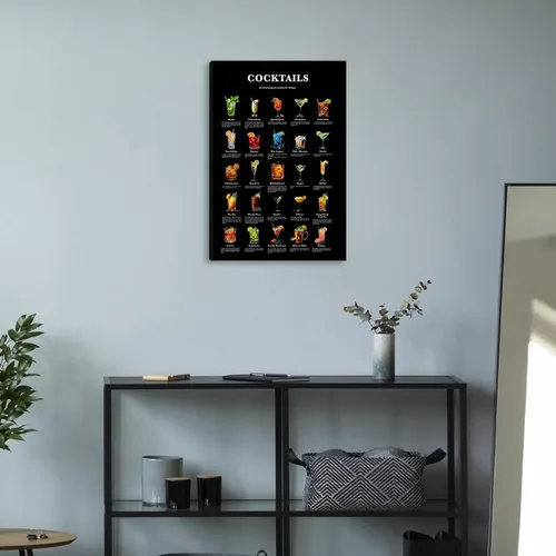 Miniatura 4 de Arte de pared de cóctel, pósteres de conocimiento, vintage, cocteles, mixología, fotos, carrito de bar, accesorios e impresiones de pintura, cocina
