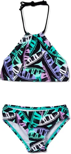 Miniatura 17 de Kanu Surf Mahina bikini halter de 2 piezas para niñas, traje de baño para playa mahina azul