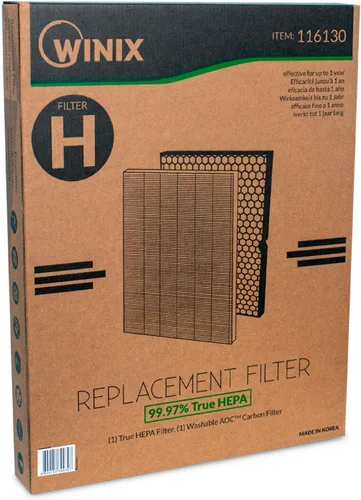 Miniatura 8 de Filtro de repuesto original Winix 116130 H para purificador de aire 5500-2, 16.25 pulgadas de largo x 12.5 pulgadas de ancho x 1.5 pulgadas de alto