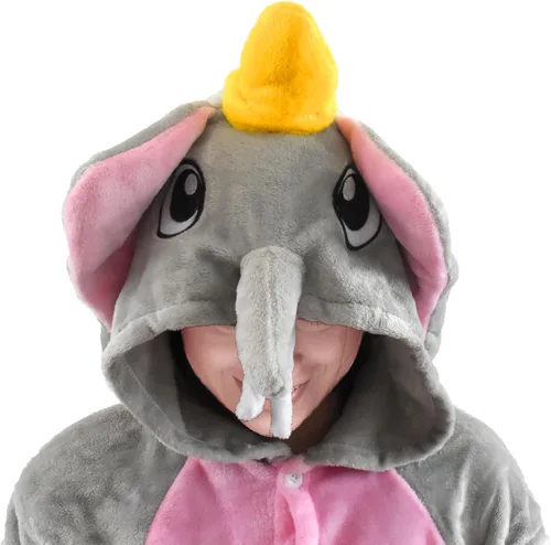 Miniatura 2 de U-ParBoo Pijama de franela de una pieza para disfraz de Halloween, diseño de animal