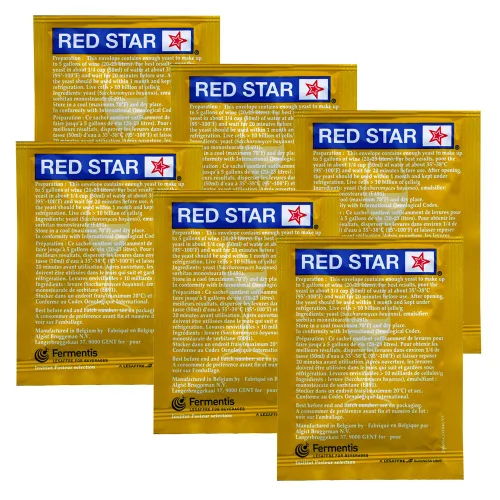Miniatura 2 de Levadura de vino 6 paquetes Red Star Premier Blanc Fermentis Levadura para champaña