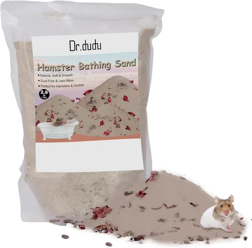 Miniatura 12 de DR.DUDU Arena de baño para hámster, 6.6 libras, libre de polvo, arena del desierto o arena para orinal para hámster, chinchillas, jerbo, hámsters