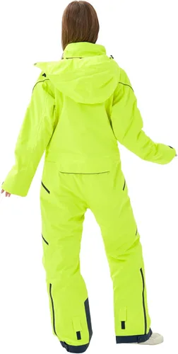 Miniatura 2 de Traje de esquí de una pieza para mujer, resistente al viento, impermeable, cálido, transpirable, desmontable, para deportes de nieve
