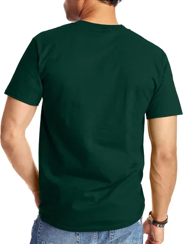 Miniatura 2 de Hanes Beefy-t - Camiseta clásica de algodón pesado para hombre, paquete de 1 o 2unidades, disponible en tallas Tall