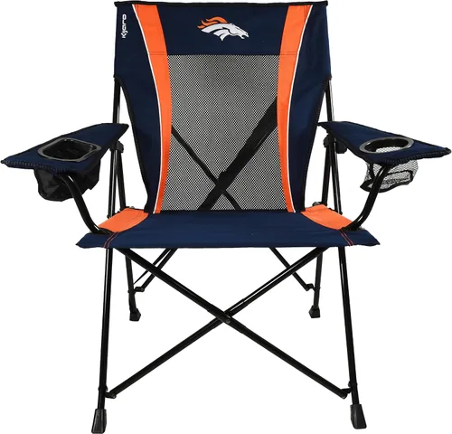 Miniatura 4 de Kijaro Silla plegable para ventilador deportivo, 26 pulgadas de largo x 35.5 pulgadas de ancho x 37 pulgadas de alto, Denver Broncos