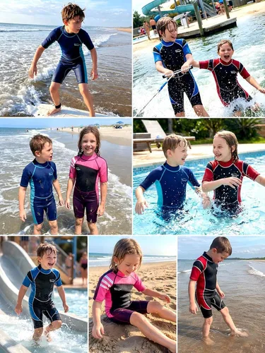Miniatura 2 de Traje de neopreno para niños y niñas – Traje térmico de neopreno de 0.098 pulgadas para natación, buceo, surf, esnórquel